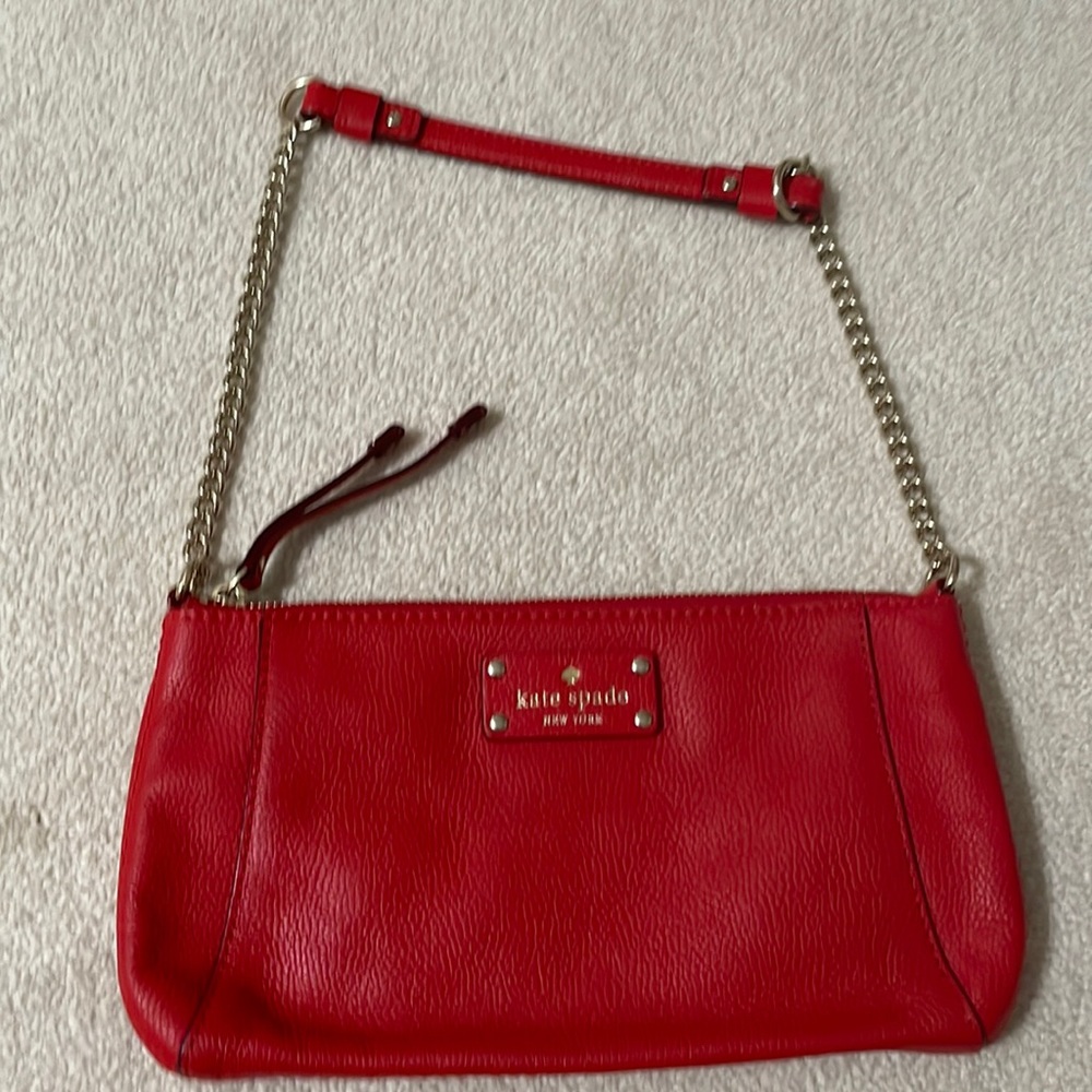 Kate Spade clutch/ shoulder bag in red